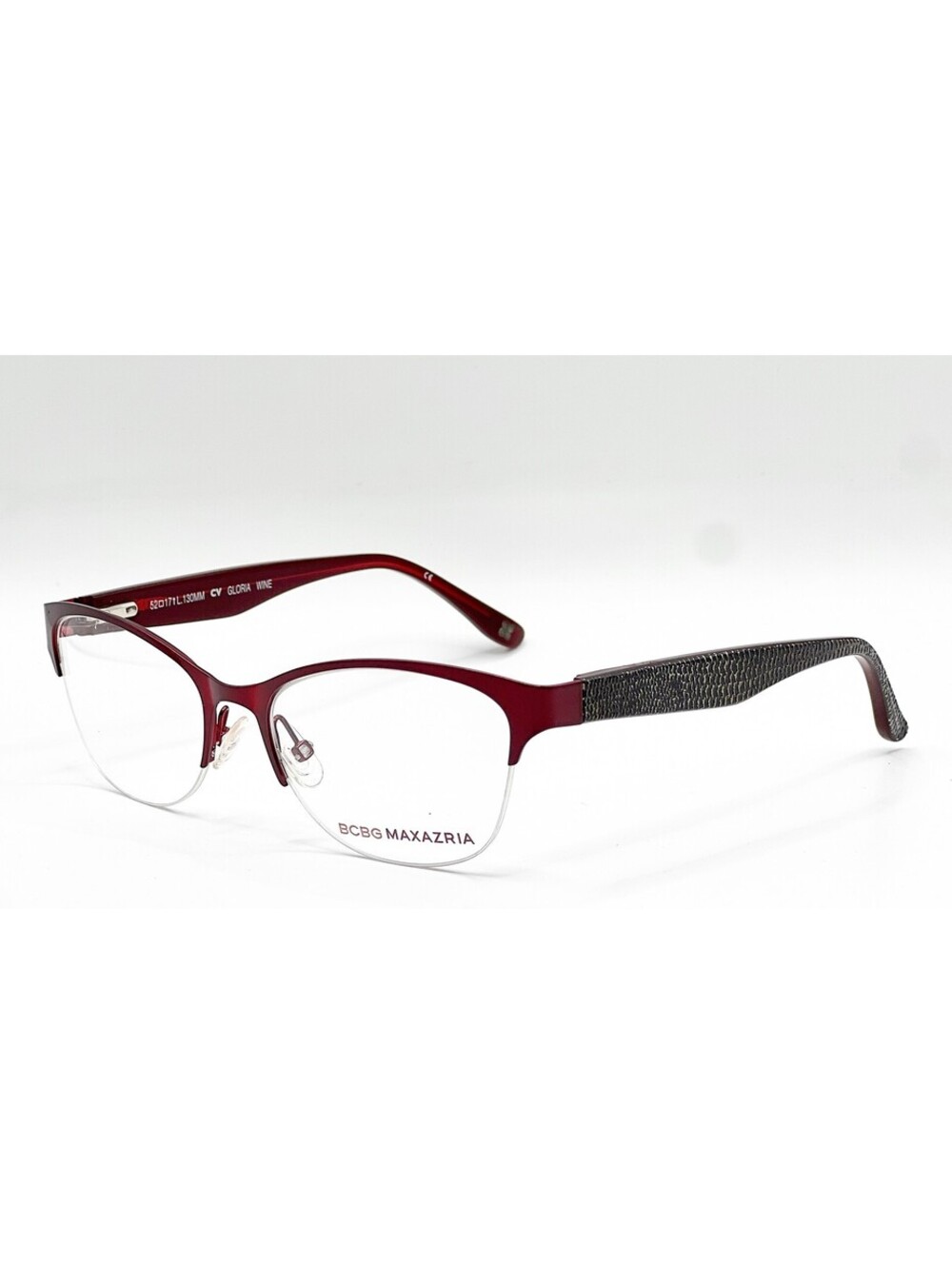 Bcbgmaxazria Gloria Wine Authentic Eyeglasses 52-17-130